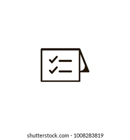 checklist icon. sign design
