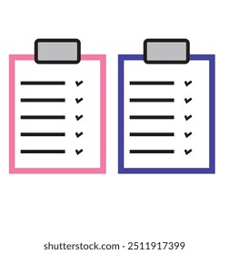 Checklist icon. sign for mobile concept and web design. 