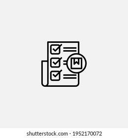 Checklist icon sign vector,Symbol, logo illustration for web and mobile