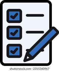 Icono de lista de comprobación significa organización, administración de tareas y finalización, lo que permite un seguimiento eficiente del progreso