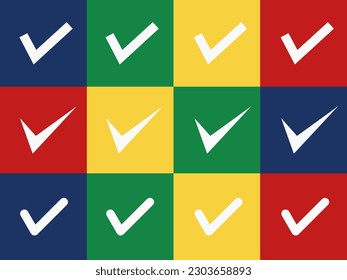 Checklisten-Icon einfach, farbig, Symbol-Design