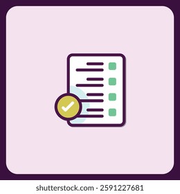 Checklist Icon, Simple and Efficient Task Management System