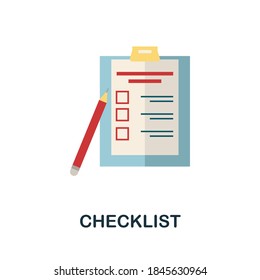 Checklist icon. Simple element from creativity collection. Creative Checklist icon for web design, templates, infographics and more