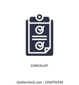 checklist icon. Simple element illustration from marketing concept. checklist editable symbol design on white background. Can be use for web and mobile.