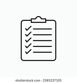 Checklist icon. simple vector icon