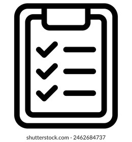 checklist icon, simple vector design