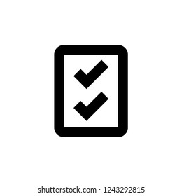 Checklist icon. Skill sign