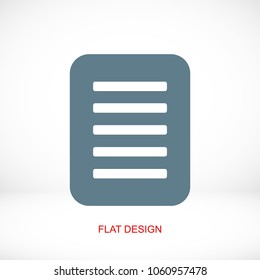 checklist icon, stock vector illustration flat design