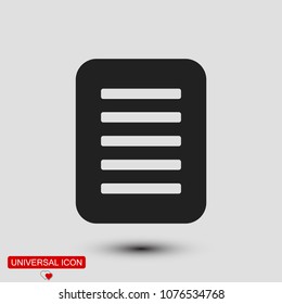 checklist icon, stock vector illustration flat design