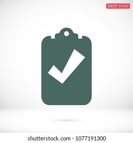 checklist icon, stock vector illustration flat design