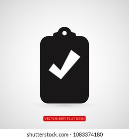 checklist icon, stock vector illustration flat design