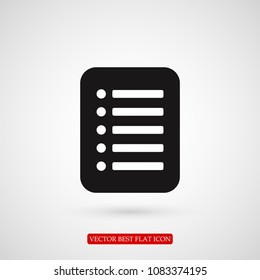 checklist icon, stock vector illustration flat design