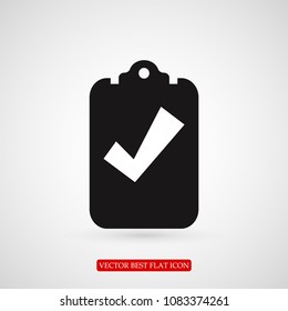 checklist icon, stock vector illustration flat design
