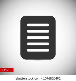 checklist icon, stock vector illustration flat design