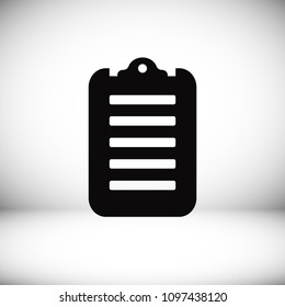 checklist icon, stock vector illustration flat design