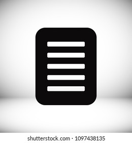checklist icon, stock vector illustration flat design