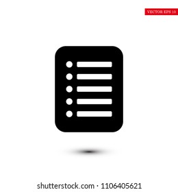 checklist icon, stock vector illustration flat design