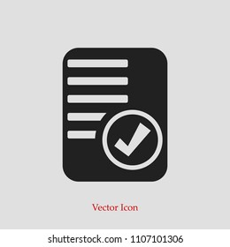 checklist icon, stock vector illustration flat design