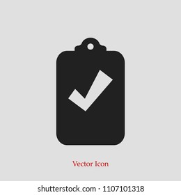 checklist icon, stock vector illustration flat design