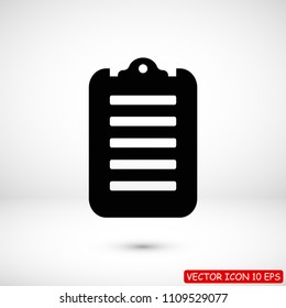 checklist icon, stock vector illustration flat design