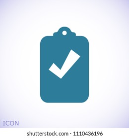 checklist icon, stock vector illustration flat design