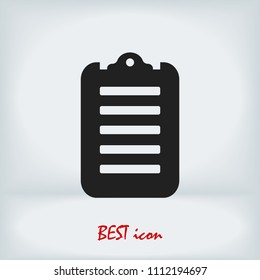 checklist icon, stock vector illustration flat design