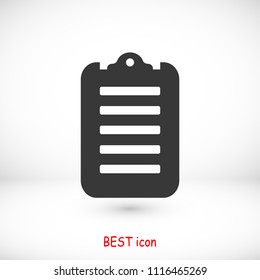 checklist icon, stock vector illustration flat design
