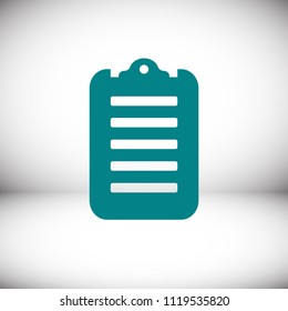 checklist icon, stock vector illustration flat design