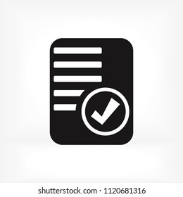 checklist icon, stock vector illustration flat design