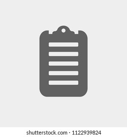 checklist icon, stock vector illustration flat design