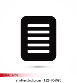 checklist icon, stock vector illustration flat design