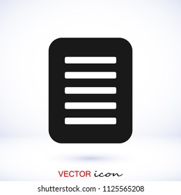 checklist icon, stock vector illustration flat design