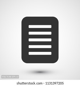 checklist icon, stock vector illustration flat design
