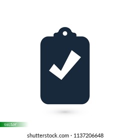 checklist icon, stock vector illustration flat design