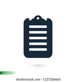 checklist icon, stock vector illustration flat design
