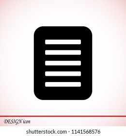 checklist icon, stock vector illustration flat design