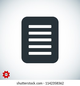 checklist icon, stock vector illustration flat design
