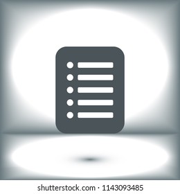 checklist icon, stock vector illustration flat design