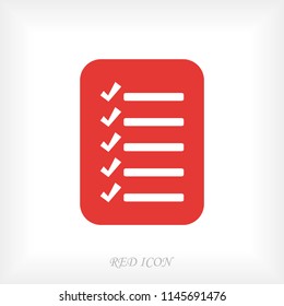checklist icon, stock vector illustration flat design