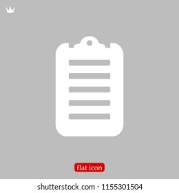checklist icon, stock vector illustration flat design