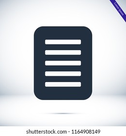 checklist icon, stock vector illustration flat design