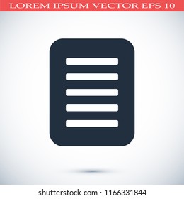 checklist icon, stock vector illustration flat design
