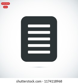 checklist icon, stock vector illustration flat design