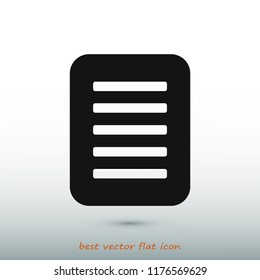 checklist icon, stock vector illustration flat design