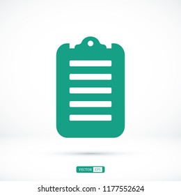 checklist icon, stock vector illustration flat design
