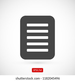 checklist icon, stock vector illustration flat design