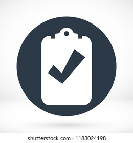 checklist icon, stock vector illustration flat design