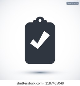 checklist icon, stock vector illustration flat design