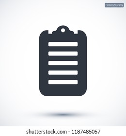 checklist icon, stock vector illustration flat design