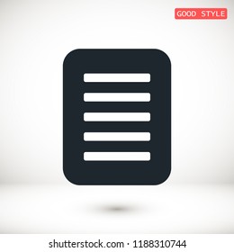 checklist icon, stock vector illustration flat design